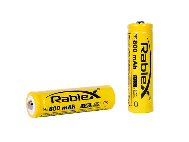 Акумулятор 20 штук RABLEX 14500 800 mAh Li-Ion 3.7V 2.96Wh без захисту Літій-Іонний ORIGINAL - Фото 3