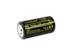 Акумулятор 5 штук LIITOKALA LII-16A 16340 (CR123) 700 mAh Li-Ion 3.7V без захисту Літій-Іонний ORIGINAL QR-Код
