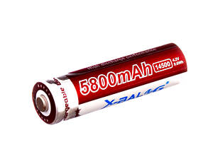 Акумулятор 5 штук X-BALOG 14500 5800 mAh Li-Ion 4.2V 9.6Wh з захистом Літій-Іонний