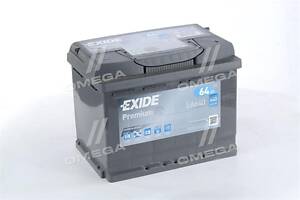 Аккумулятор 64Ah-12v Exide PREMIUM (242х175х190), R, EN640 EA640 UA51