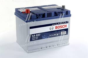Аккумулятор 70Ah-12v BOSCH (S4027) (261x175x220),L,EN630(Азия) 0092S40270 UA51