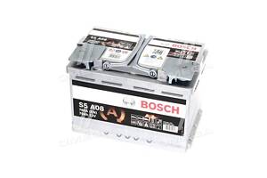 Аккумулятор 70Ah-12v Bosch AGM (S5A08) (278х175х190), R, EN760 0092S5A080 UA51