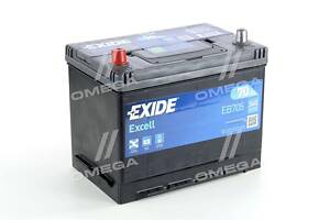 Акумулятор 70Ah-12v Exide EXCELL (266х172х223), L, EN540 Азія EB705 UA51