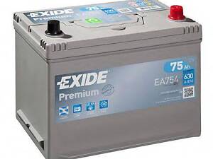 Акумулятор 75Ah-12v Exide PREMIUM (267х172х220), R, EN630 Азія EXIDE EA754 на MAZDA BT-50 пикап (CD, UN)