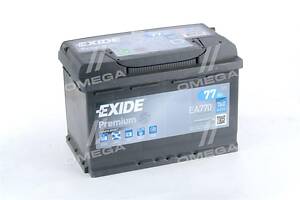 Акумулятор 77Ah-12v Exide PREMIUM (278х175х190), R, EN760 EA770 UA51