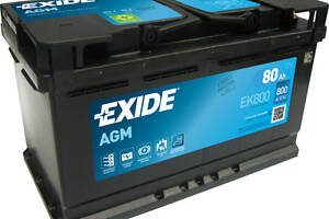 Акумулятор 80 Ah/12V EXIDE AGM Euro EK800