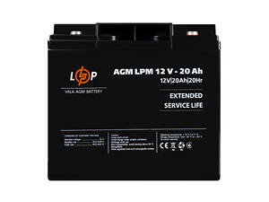 Аккумулятор AGM LPM 12V-20 Ah под болт М5 (22882)