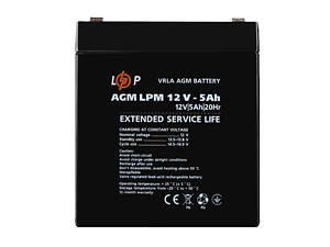 Акумулятор AGM LPM 12V - 5 Ah (3861)
