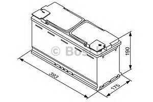 Акумулятор Bosch 12В/105Аг/950А/29,4кг