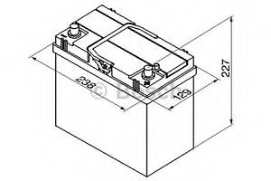 Акумулятор Bosch 12В/45Аг/330А/11,43кг