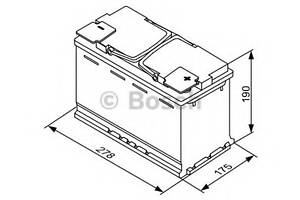 Акумулятор Bosch 12В/70Аг/760А/20,09кг