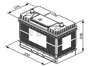 Акумулятор Bosch 12В105Аг800А23,7 кг BOSCH 0092T30500