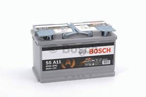 Акумулятор Bosch S5 AGM 80Ah, EN 800 правий + 315x175x190 (ДхШхВ) с-ма START-STOP BOSCH 0092S5A110 на BMW X1 универсал (