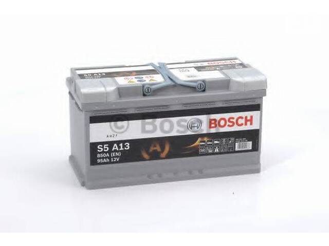 Аккумулятор Bosch S5 AGM 95Ah, EN 850 правый + 353x175x190 (ДхШхВ) с-ма START-STOP BOSCH 0092S5A130 на AUDI Q5 (8R)