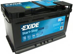 Акумулятор EXIDE AGM - 80Ah| EN 800 | 315x175x190 (ДхШхВ) EXIDE EK800 на ALPINA B3 (E90)