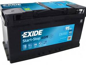 Акумулятор EXIDE AGM - 95Ah| EN 850 | 353x175x190 (ДхШхВ) EXIDE EK950 на JAGUAR XJ (X35_, _J12_, _J24_)