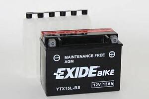 Акумулятор EXIDE AGM [12B] 13 Ah| 175x87x130 (ДхШхВ) CCA 210 EXIDE ETX15LBS на MOTO GUZZI MC V 11