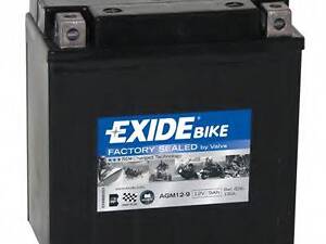 Аккумулятор EXIDE AGM [12B] 9 Ah| 139x75x135 (ДхШхВ) CCA 120 EXIDE AGM129 на VESPA MOTORCYCLES COSA