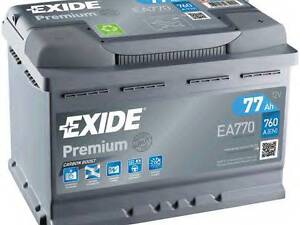 Акумулятор Exide Premium (278×175×190), 77Ач, 760А, R+ EXIDE EA770 на VW GOLF Mk III (1H1)