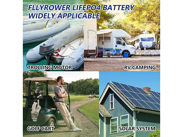 Акумулятор FLYFOREE LiFePO4 12V/100AH (1280W*h) Bluetooth - Фото 10