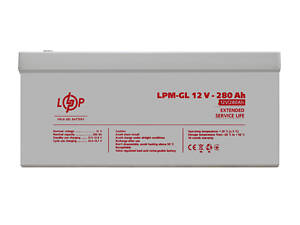 Акумулятор гелевий LPM-GL 12V - 280 Ah (13185)