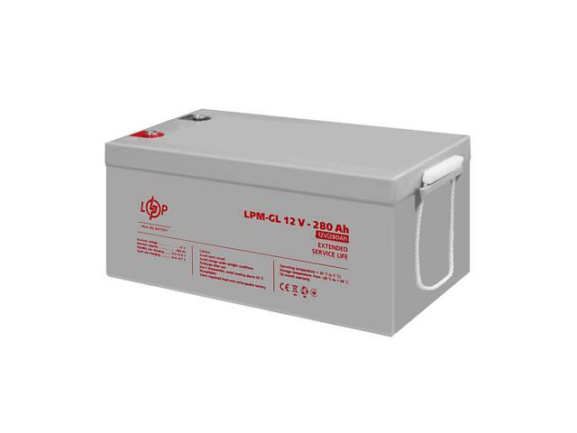 Акумулятор гелевий LPM-GL 12V - 280 Ah (13185) - Фото 3