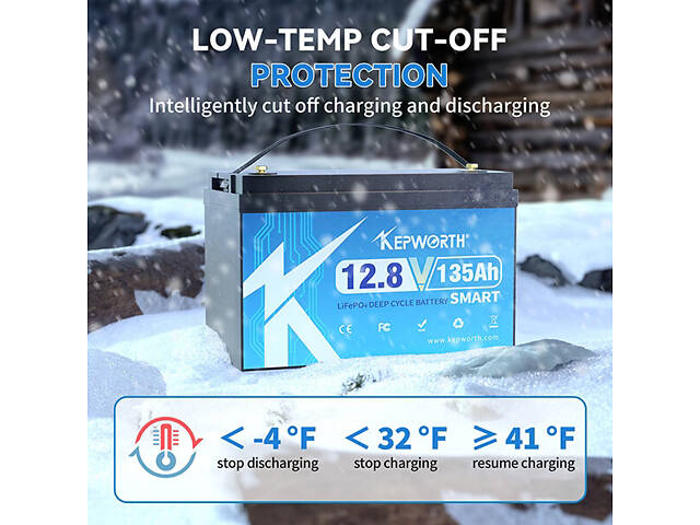 Акумулятор Kepworth LiFePO4 12V/135AH Bluetooth - Фото 5