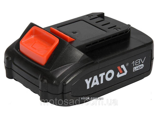 Акумулятор Li-Ion YATO : 18 В, 2.0 А/Год, тривалість заряджання- 1 год(DW) - Фото 1