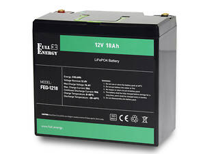 Аккумулятор LiFePO4 (литий железо фосфатный) 12В 18Ач Full Energy FEG-1218 (265076)