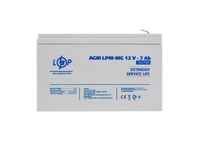Акумулятор мультигелевий LPM-MG 12V - 7 Ah (6552) - Фото 1