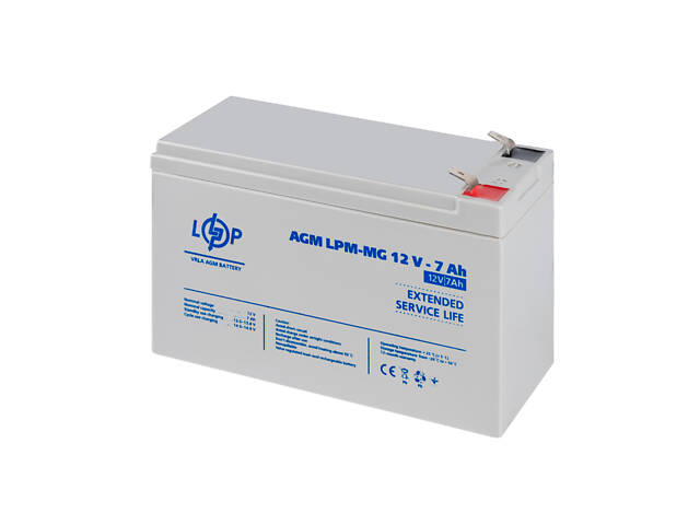 Акумулятор мультигелевий LPM-MG 12V - 7 Ah (6552) - Фото 4