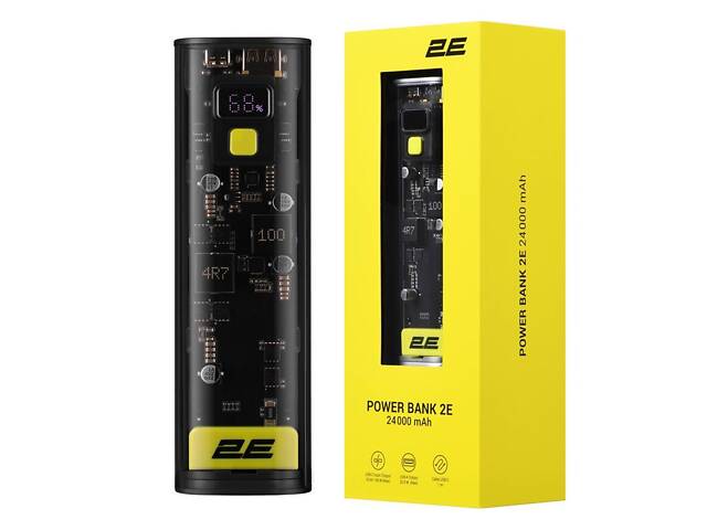 Аккумулятор портативный литий-ионный Power Bank 2E Crystal 24000мА·ч, 100Вт (2E-PB7200PD) - Фото 1