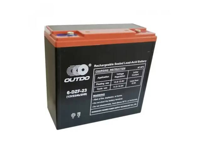 Акумулятор тяговий OUTDO 6-DZM-20 (6-DZF-20) GEL (12V 20A) (Електровелосипеди)