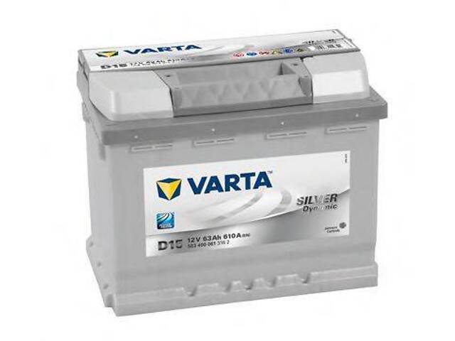Акумулятор VARTA 63Ач 610А -+ 242*175*190 Silver Dynamic D15 VARTA 563400061 на VW CARAT (32B) - Фото 1