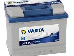 Акумулятор VARTA BLUE DYNAMIC 60Ah, EN 540, лівий + 242x175x190 (ДхШхВ) | 6СТ-60 Аз (D43) VARTA 560127054 на ALFA ROMEO