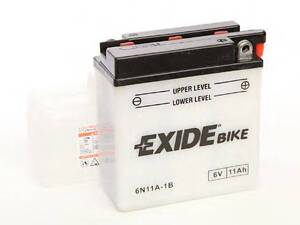 Акумуляторна батарея 11Ah95A (121x59x131+RB0) (мото) (сухозаряджений) EXIDE 6N11A1B на BENELLI MOTORCYCLES 125