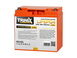 Акумуляторна батарея літій-залізо-фосфатна 12.8В 18А*год Trinix TLFP-1218 Ultra LiFePO4 (4S)