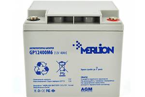 Акумуляторна батарея MERLION AGM GP12400M6 12 V 40 Ah ( 196 x 165 x 175 ) Q1/96