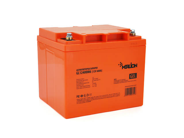 Акумуляторна батарея MERLION GL12400M6 12 V 40 Ah (198 x 165 x 170 ) Orange Q1/96