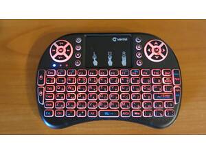 Аккумуляторная беспроводная клавиатура USB с подсветкой