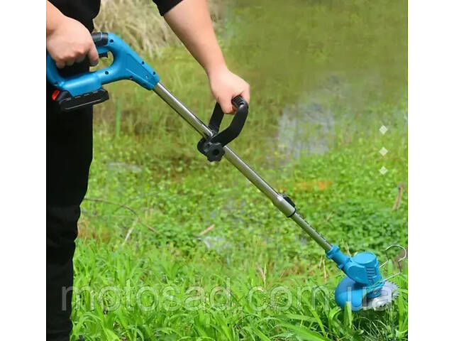 Акумуляторна коса, триммер для трави з 2 АКБ та набором лез Hitman 153 - Фото 1