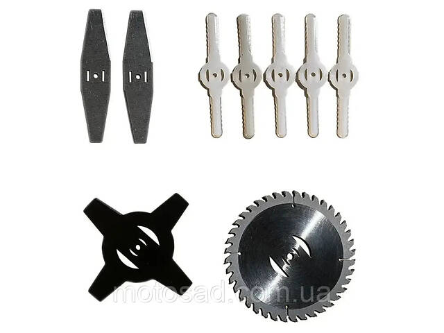 Акумуляторна коса, триммер для трави з 2 АКБ та набором лез Hitman 153 - Фото 7