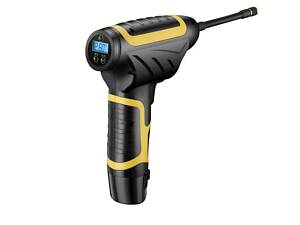 Акумуляторний насос - компресор для авто, мотоцикла, велосипеда до 10 атмосфер, зі зйомною батареєю