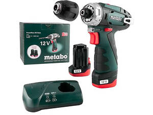 Акумуляторний шуруповерт Metabo PowerMaxx BS Basic 2х2,0 Ач картонна коробка (600984000)