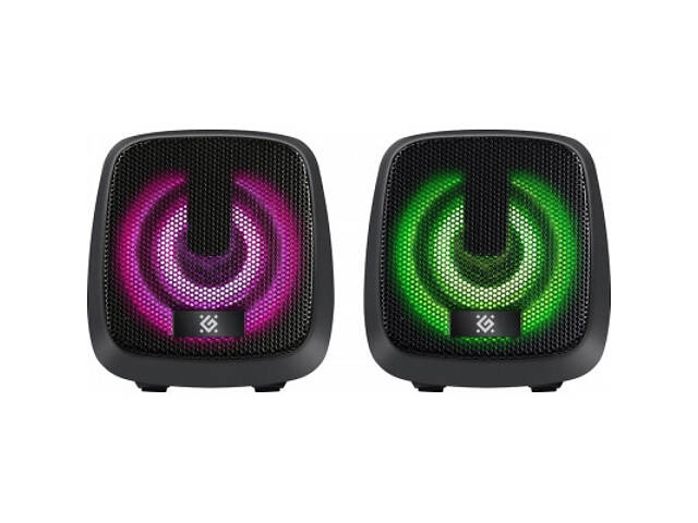 Акустична система Defender J2 LED USB Black (65962) - Фото 4