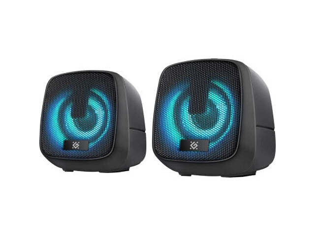 Акустична система Defender J2 LED USB Black (65962) - Фото 5