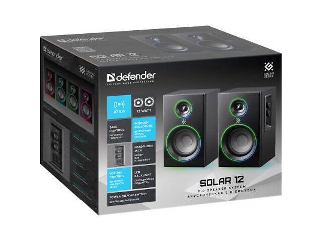 Акустична система Defender Solar Black (65712) - Фото 2