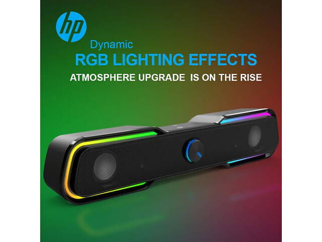 Акустична система HP DHE-6002 6Вт RGB 3.5мм + USB (DHE-6002) - Фото 6
