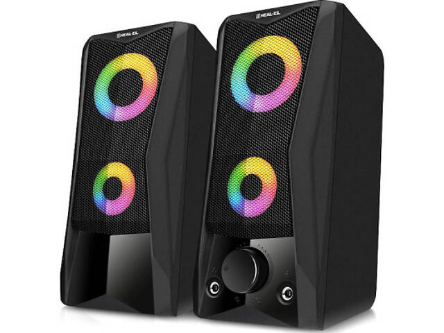 Акустична система REAL-EL S-107 USB Black (EL121100017) - Фото 1