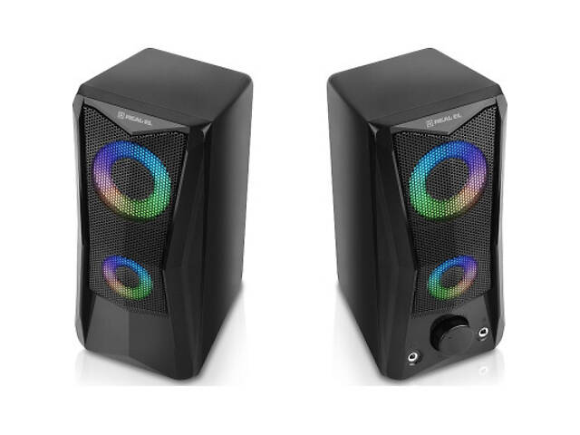 Акустична система REAL-EL S-107 USB Black (EL121100017) - Фото 8